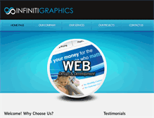 Tablet Screenshot of infinitigraphics.com